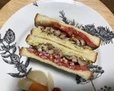 照焼き風☆豚肉とキャベツのトーストサンド作り方7写真