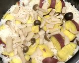 簡単!さつまいもときのこの炊き込みご飯作り方3写真
