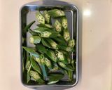 大辛　オクラのカレー味　おつまみ作り方2写真