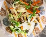 全てレンジなす豆腐肉オイマヨ野菜ドーム蒸作り方21写真