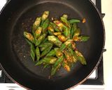 大辛　オクラのカレー味　おつまみ作り方5写真