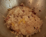 さんまの蒲焼きとたくあんの混ぜご飯作り方2写真