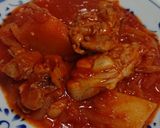 ★簡単　鶏とじゃがいものトマト煮　作り方5写真