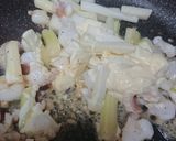 ★イカゲソとセロリの茎のマヨ炒め作り方3写真