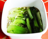 シャキッと中華風＊青梗菜のお浸し作り方8写真