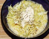 キャベツと生卵のマヨ醤油作り方3写真