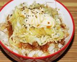 キャベツと生卵のマヨ醤油作り方4写真