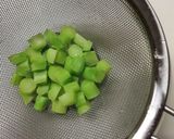 ＊ブロッコリーの茎とハムの卵サラダ＊作り方2写真