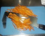 鶏ひき肉と人参、玉ねぎの磯辺焼き作り方2写真
