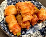 豚バラ ブロッコリーの芯 時短肉巻き♪作り方6写真