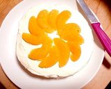 柿とポンカンの生クリームケーキ！作り方6写真