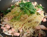 隠し味で美味★鮭ときのこの和風パスタ作り方5写真