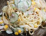 野菜サラダスパゲッティ作り方4写真