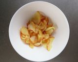 カルピス煮りんごと餡子のスティックパイ。作り方3写真