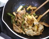 豚肉と長芋の甘辛カレー炒め作り方5写真