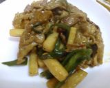 豚肉と長芋の甘辛カレー炒め作り方6写真