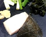 カレイの煮付け ワカメ添え作り方1写真