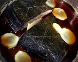 カレイの煮付け ワカメ添え作り方2写真