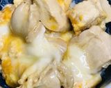 めんつゆ出汁でつくる●鶏むね肉の親子丼作り方3写真