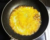 ミニフライパンで簡単たぬき丼作り方2写真