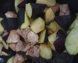 ナスと鶏肉のトマトバジル炒め作り方9写真
