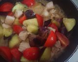 ナスと鶏肉のトマトバジル炒め作り方10写真
