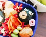 チコちゃん＆キョエちゃん弁当✨キャラ弁☆作り方2写真