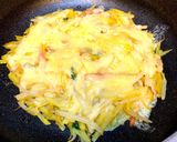 じゃがいも＋もやしカレー風味チーズ焼き♡作り方4写真