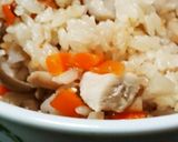 八方だしで、キノコの炊き込みごはん作り方5写真