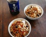 里芋としめじの炊き込みご飯作り方42写真