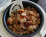 里芋としめじの炊き込みご飯作り方41写真