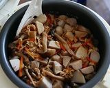 里芋としめじの炊き込みご飯作り方40写真