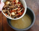 里芋としめじの炊き込みご飯作り方36写真