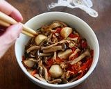 里芋としめじの炊き込みご飯作り方35写真