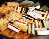 焼き葱が香ばしい大根と絹揚げの煮物作り方8写真