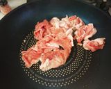 ☆楽安☆柿と豚肉と小松菜のキノコ炒め作り方4写真