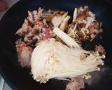 ☆楽安☆柿と豚肉と小松菜のキノコ炒め作り方5写真