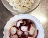 たこと蓮根の胡麻酢梅肉和え＊簡単作り方1写真