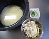 えのきとパセリのガーリックバターごはん作り方1写真