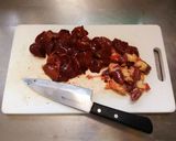 鶏レバーの甘辛煮作り方1写真
