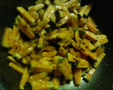 ✿かぼちゃの❀細切り✿カレーマヨ炒め作り方2写真