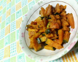 ✿かぼちゃの❀細切り✿カレーマヨ炒め作り方3写真