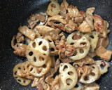 もっちり♪豚肉と蓮根のピリッと甘辛炒め作り方5写真