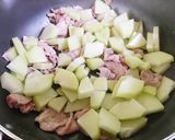 はやとうりの炒め物作り方4写真