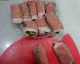 チーズ詰めピーマンの豚肉巻作り方2写真