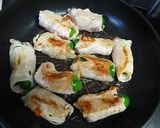 チーズ詰めピーマンの豚肉巻作り方3写真