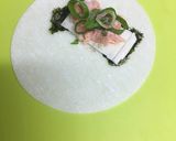 鮭フレーク&チーズ☆餃子の皮で半月焼き作り方4写真