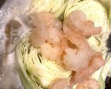 蒸し海老、鶏肉、ソーセージスープ麺作り方1写真