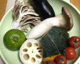 秋刀魚と秋野菜のグリル作り方1写真