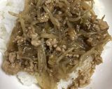 ヘルシー！鶏挽肉ともやしのあんかけ丼作り方4写真